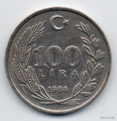ТУРЕЦКАЯ РЕСПУБЛИКА  100 ЛИР 1988.