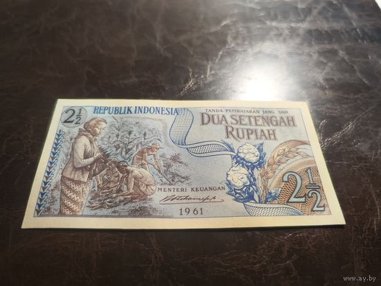 Индонезия 2 1.2 рупии образца 1961 года AUNC p79