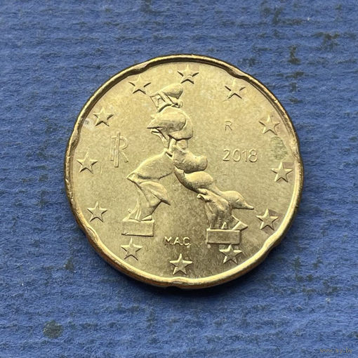 Италия 20 евроцентов 2018