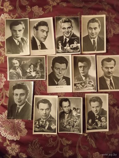 Открытки Артисты кино СССР, 41 шт