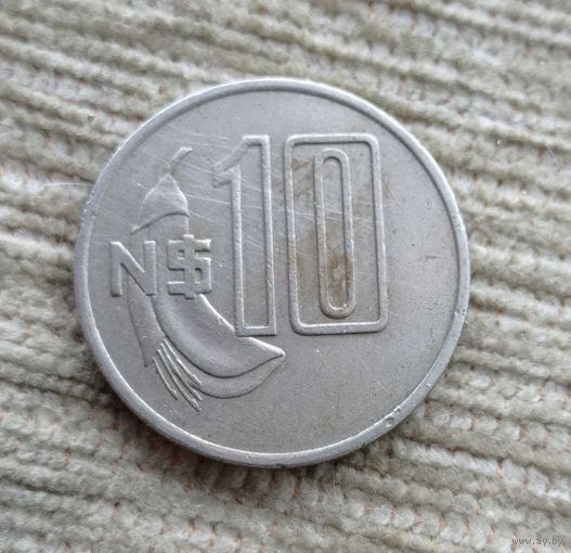 Werty71 Уругвай 10 новых песо 1981