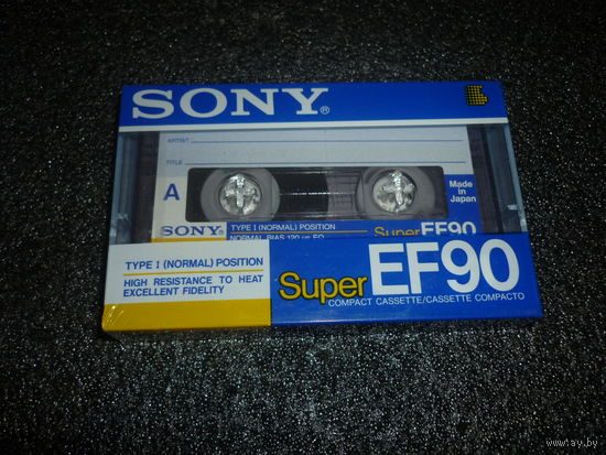 Аудиокассета SONY SuperEF90. Made in JAPAN