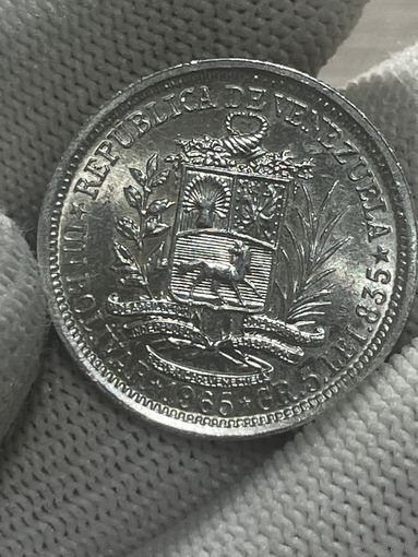 Боливар 1965 UNC яркий шб, много лотов. видео по запросу