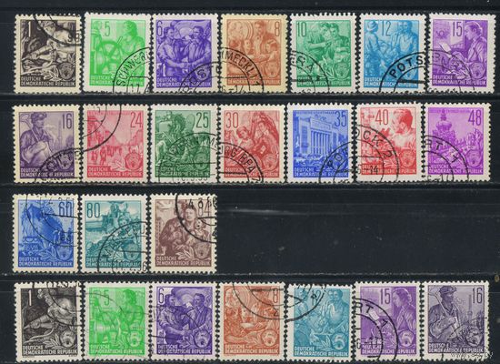Германия ГДР 1953-59 Вып Пятилетний план Стандарт (3 скана)