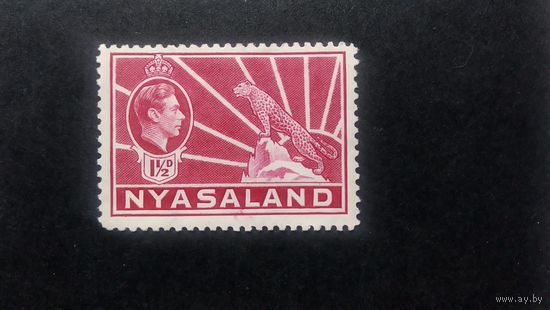 Великобритания\285с\  Ньясаленд.1938  Король Георг VI. Леопард. SG132