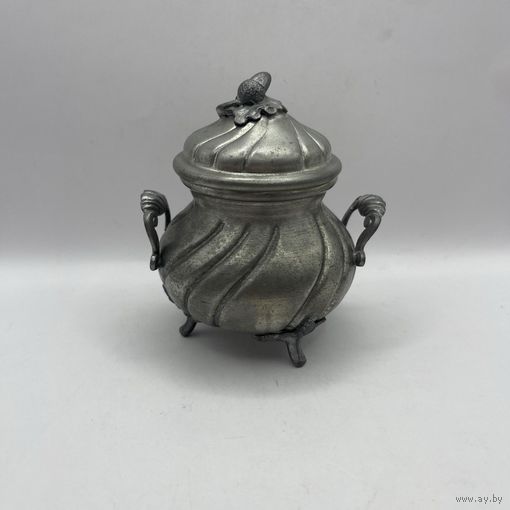 Сахарница оловянная. Италия. Арт 3639