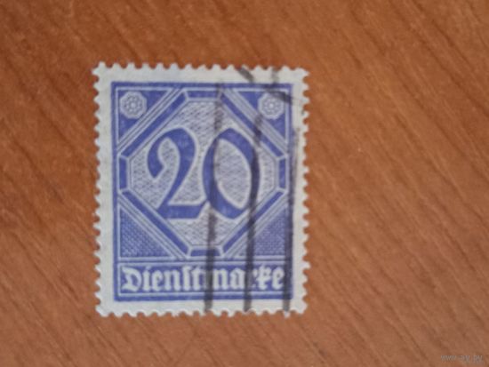1920 Германия Рейх служебная Мих 26 (5-8)