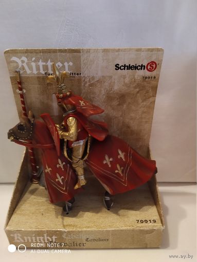 Шляйх(Германия) Фигурка красного рыцаря  на лошади