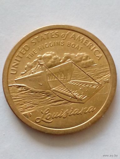 США 1 доллар 2023 г Серия Инновации ,,Лодка Хиггинса'' UNC