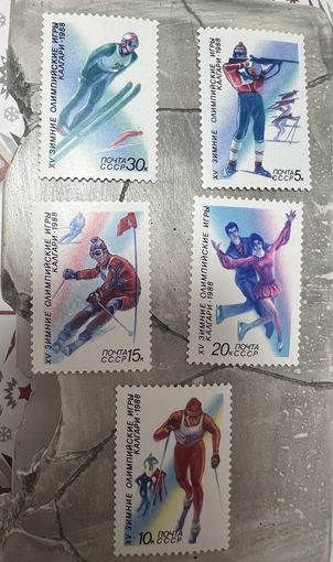 СССР, 1988, зимние олимпийский игры Канада 88, полная серия