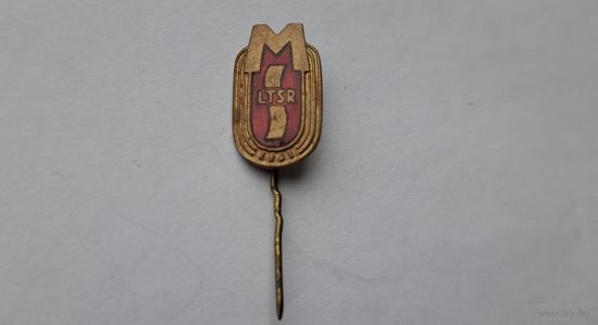Значок. Города. Страны. LTSR. Литовская ССР. Прибалтика. СССР. 1961.