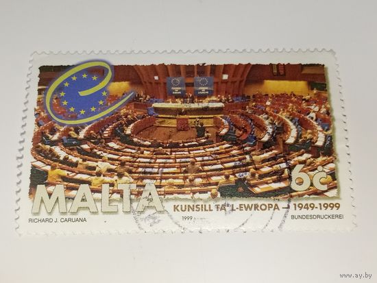 Мальта 1999 50 лет Евросоюзу