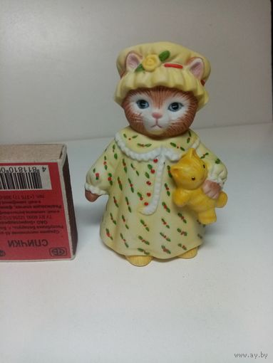 Коллекционные фигурки кота (кошки, котенка) Kitty Cucumber 1987 год