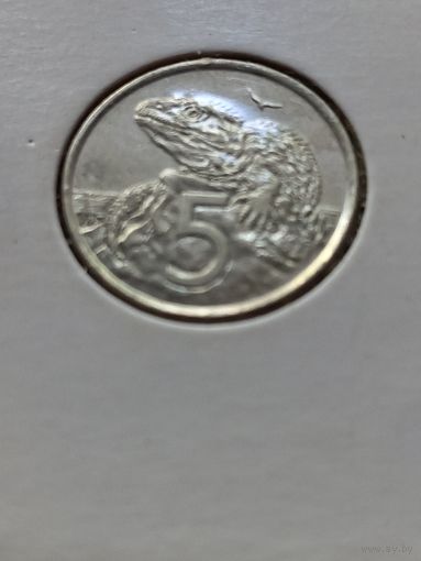 Новая Зеландия 5 центов 2002 г.