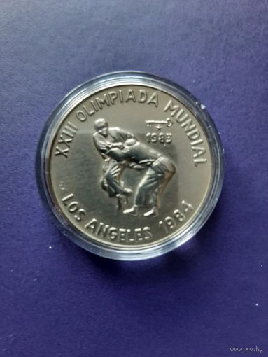 Куба. 1 песо 1983. XXIII летние Олимпийские Игры, Лос-Анджелес 1984 - Дзюдо.