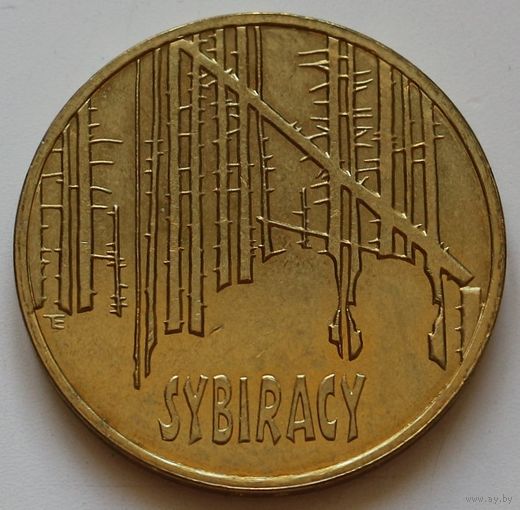 Польша 2 злотых 2008 год "Сибирские ссыльные"