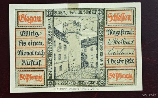 1920 год Германия 50 пфеннигов