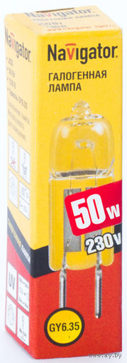 Лампа галогенная капсула G6.35 Navigator JCD 230V 50W