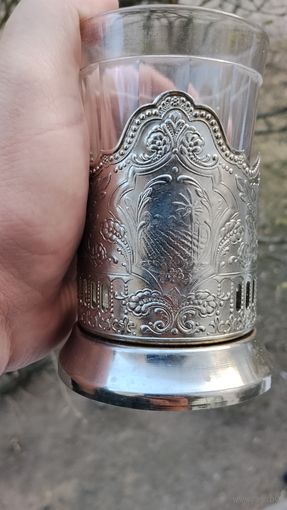 ПОДСТАКАННИК КРЫМ ПАЛЬМЫ МЕЛЬХИОР  КОЛЬЧУГИНО ОРИГИНАЛ СТАКАН В ПОДАРОК  Распродажа Коллекции !!! Экспресс Аукцион с рубля без МПЦ и прочего 3 ДНЯ  .Много лотов в продаже .