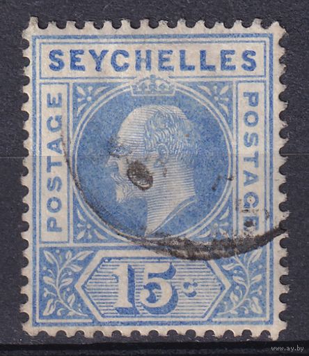 72.BrKSe. Великобритания. Колонии. Сейшельские острова. Эдуард. Стандарт. 15C. 1903/04 гг. Mi.#42.