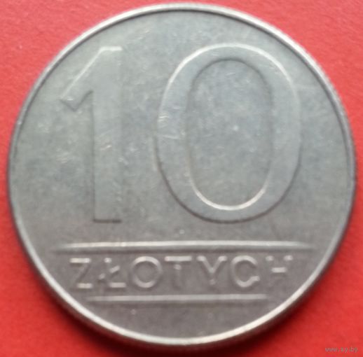 Польша 10 злотых 1988