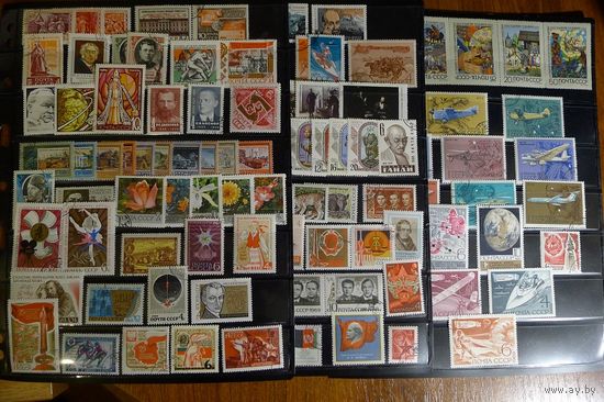 СССР-1969 (Заг.3643-3765) гаш., Хронология, Весь 1969 год(все марки без блоков ), полный комплект(2)