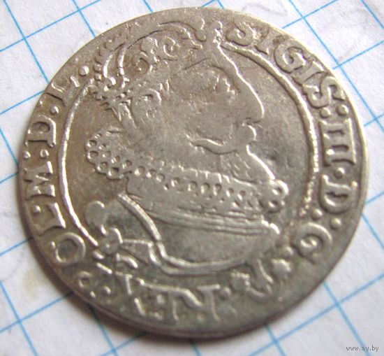 6 грошей 1624 Быдгощ Сигизмунд III