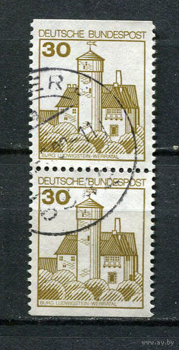 ФРГ - 1977 - Стандарты [Mi. 914C, D] - сцепка - 2 марки. Гашеные.  (LOT EC37)-T10P24