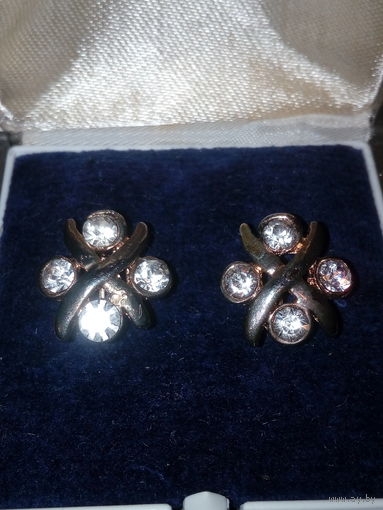 Серьги винтажные "АБЕЛЛА"1990Г.