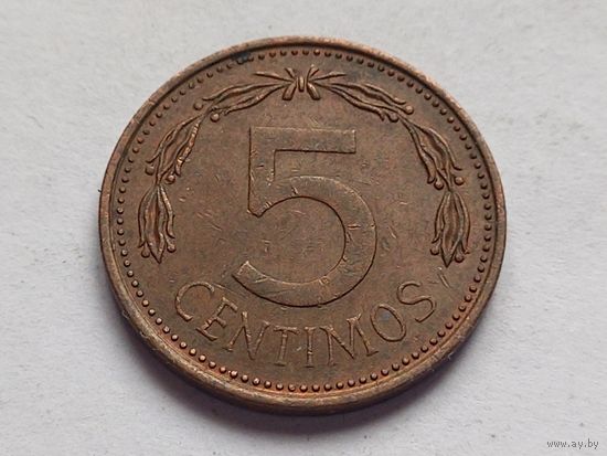 Венесуэла 5 сентимо 1974 г.