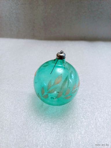 Елочная игрушка "Шар с росписью" (СССР, 1960-1970-ые)