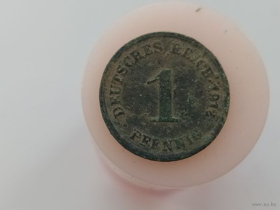 1 пфенинг 1913 год Германия Буква D? лот 44