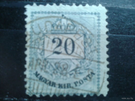 Венгрия 1881-98 Стандарт 20 крейцеров L11 1/2