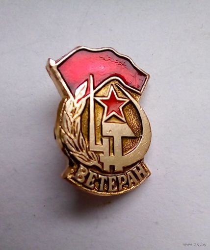 Значок. Ветеран.