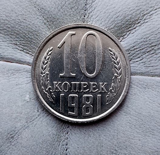 10 копеек 1981 года СССР. Красивая монета!