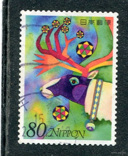 Япония. Поздравительная марка