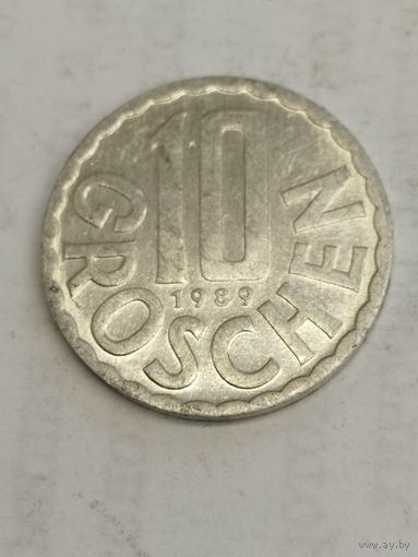 Австрия 10 грош 1989