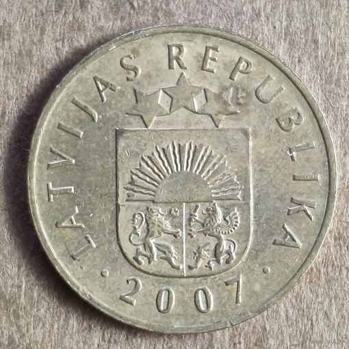 Латвия 2-я республика 5 сантимов, 2007 г., KM# 16