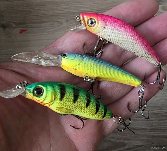 Воблеры 3шт одним лотом все сразу