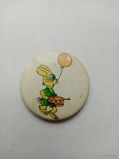 ЗНАЧОК НУ-ПОГОДИ !!! ЗАЕЦ (металл)