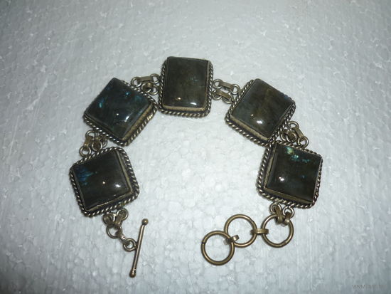 Браслет С Натуральным Лабрадором 70-ые