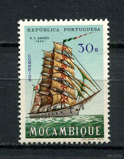 Португальские колонии - Мозамбик - 1963 - Парусник 30Е - [Mi.513] - 1 марка. MNH.  (Лот 62BN)