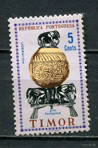 Португальские колонии - Тимор - 1961 - Тиморское искусство 5С - [Mi.324] - 1 марка. MH.  (Лот 80Fv)-T25P33