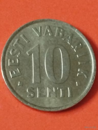 Эстония.  10 центов 2002 год