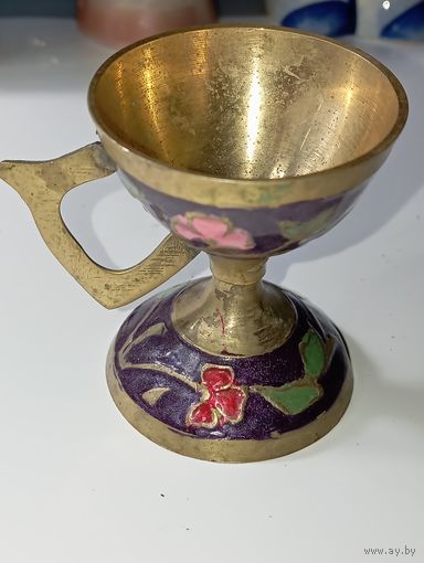 Металлическая кадильница с эмалью, вероятно, из Греции