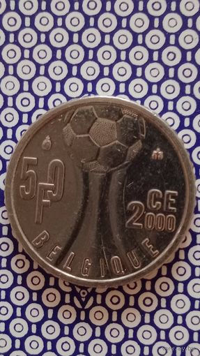 Бельгия 50 франков 2000 Belgique футбол редкая
