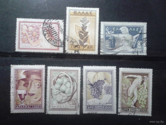 Греция 1953 Стандарт, сель/хоз. продукция. Полная серия