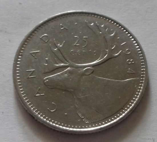 25 центов, Канада 1984 г.