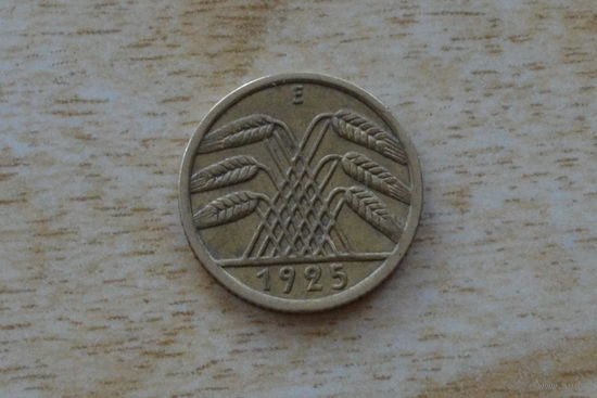 Германия 5 пфеннигов 1925 Е - Мульденхюттен