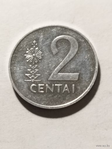 Литва 2 цента 1991